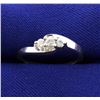 Image 1 : Diamond 3 Stone 10K White Gold Ring