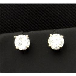 1 Carat TW Diamond Stud Earrings in 14K White Gold