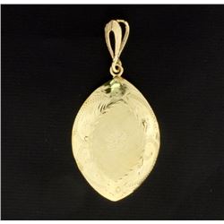 Vintage 14K Locket with Hinged Cover for Pills or Photos