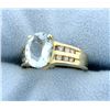 Image 2 : Topaz and Diamond Ring