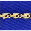 Image 2 : 6 7/8 inch Gold Designer Bracelet