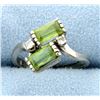 Image 1 : Peridot & Diamond Ring