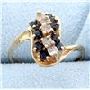 Image 1 : White & Blue Sapphire Ring