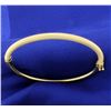 Image 1 : 18K Yellow Gold Italian Bangle Bracelet