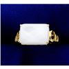 Image 1 : 6ct White Chalcedony Ring