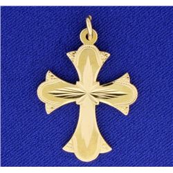 14K Cross Pendant