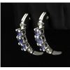 Image 2 : Tanzanite & Diamond Earrings
