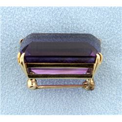 22ct Amethyst Pin