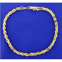 8 1/4 Inch Rope Style Bracelet