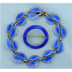 David Andersen Bracelet and Norwegian Made Matching Pin