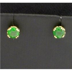 14K Tsavorite Garnet Earrings