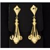 Image 1 : 18K Large Dangle Earrings