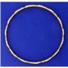 Image 1 : 24K Gold Bangle Bracelet