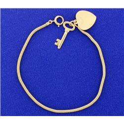 Key to your heart bracelet