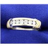Image 1 : Diamond White Gold Band with 14k Yellow Accents