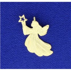14K Angel Pendant