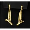 Image 1 : 14K Unique Dangle Earrings