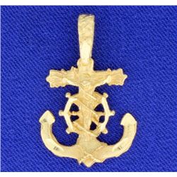 Crucifix Anchor Pendant