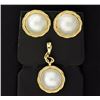 Image 1 : Pearl Pendant and Earrings Set