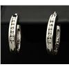 14k Diamond Hoop Earrings