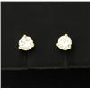 Image 1 : 1/2 Carat 14K Yellow Stud Earrings