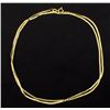Image 1 : 25 Inch Italian Made Flat Link Gold Chain