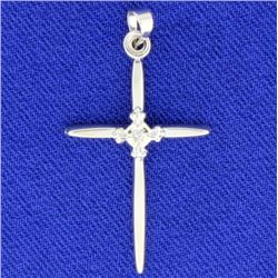 Cross Pendant with Diamond