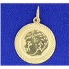 Image 1 : 14K Gold Pendant with Boy's Head