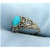 Image 2 : Sterling Silver Turquoise Ring
