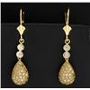 Image 1 : .6ct TW Diamond Dangle Earrings
