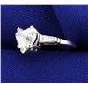 Image 2 : 3.35 ct TW Heart Diamond Ring In Platinum