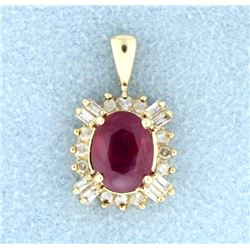 Ruby & Diamond Pendant