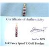 Image 1 : Fancy Spinel Gold Pendant