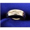 Image 1 : Engraved 7mm white gold Band