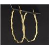Image 2 : Large lightweight 14k hoop earrings
