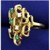 Image 2 : Emerald and Diamond Ring
