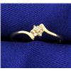 Image 1 : 10K Yellow Gold Diamond Flower ring