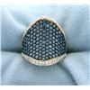 Image 1 : 4ct Total Weight Blue & White Diamond Ring