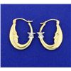 Image 1 : Moon & Star Hoop Earrings