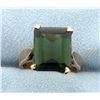 Image 1 : 5ct Green Tourmaline Ring in Rose Gold