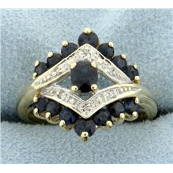 Sapphire and Diamond Ring