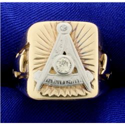 Diamond Mason Ring
