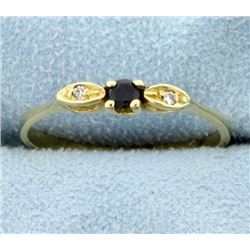 Sapphire & Diamond Ring