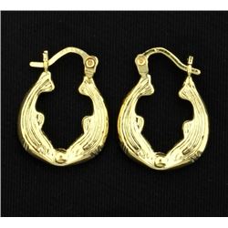 Dolphin Hoop Earrings