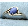 Image 1 : Star Sapphire & Diamond Ring