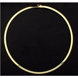 Italian Made 17 Inch Omega Necklace