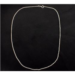 16 Inch White Gold Chain