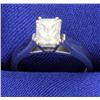 Image 1 : Certified 1ct Radiant Solitaire Engagement Ring