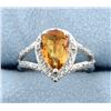 Image 1 : Azotic Topaz & Diamond Sterling silver ring