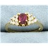 Image 1 : Ruby & Diamond Ring